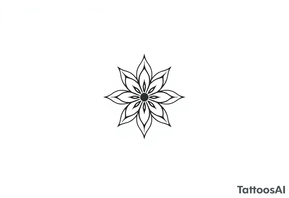 dinna fash. Sassanach. Style celtic. Minimaliste. Simple flower Monocotylédones tattoo idea