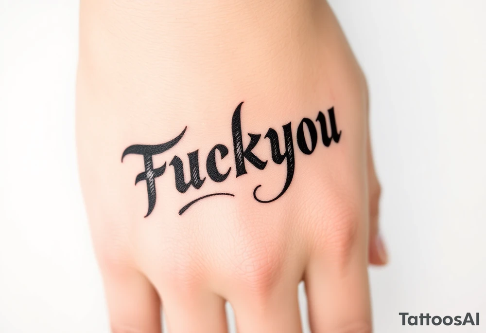 Fuckyou tattoo idea