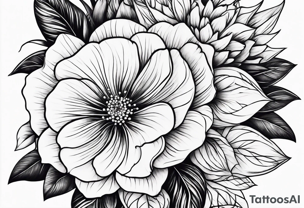 Flowers tattoo idea