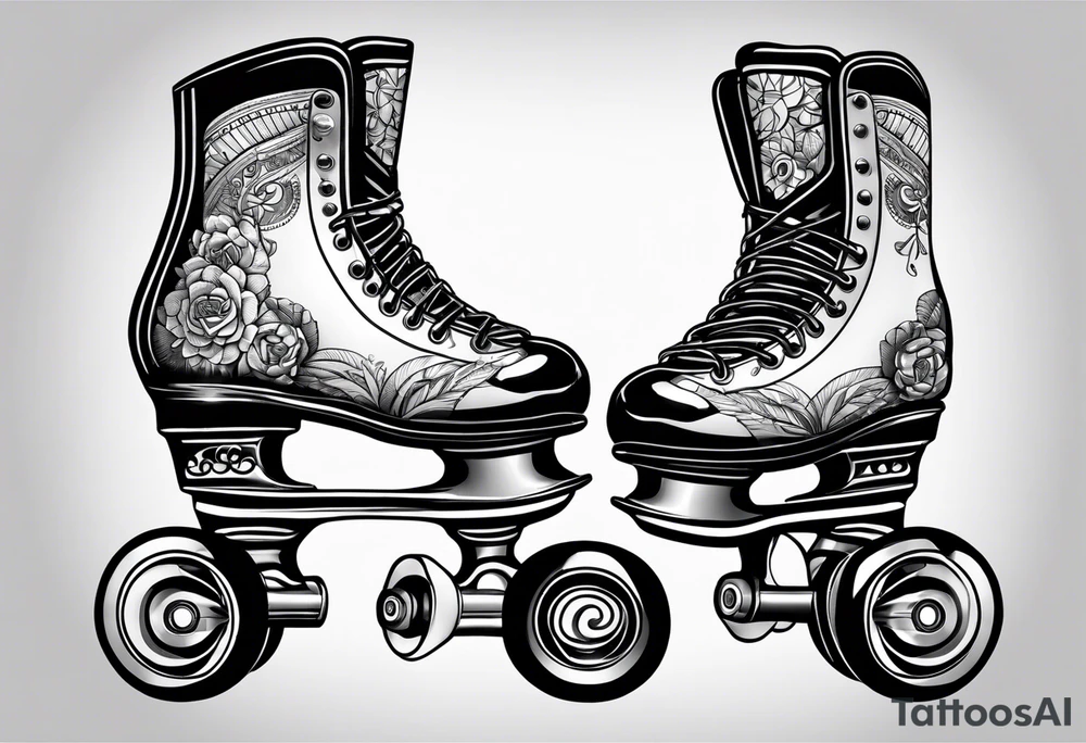rollerskates tattoo idea