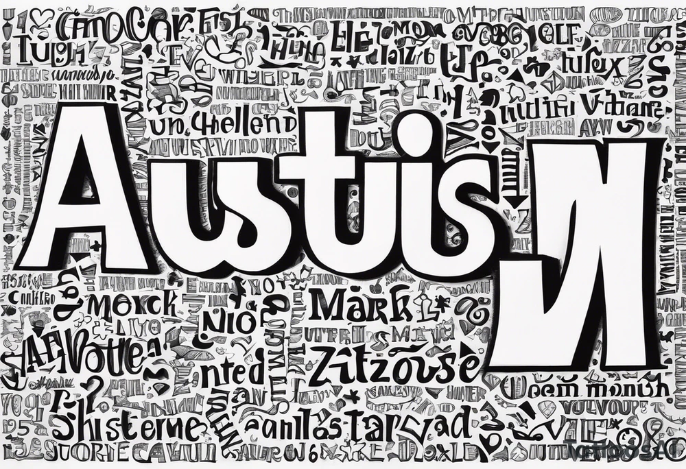 Autism puzzle piece tattoo idea