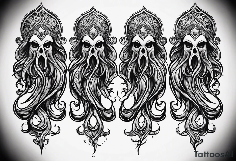 Chthulu forearm tattoo tattoo idea