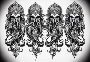 Chthulu forearm tattoo tattoo idea
