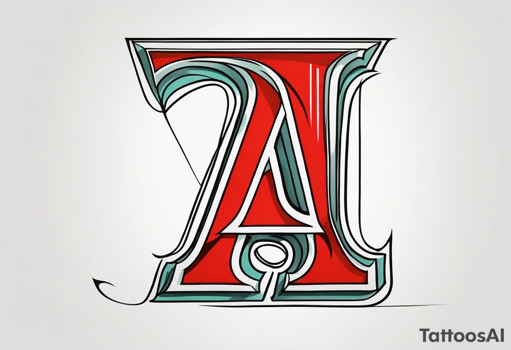 the letters A W R tattoo idea