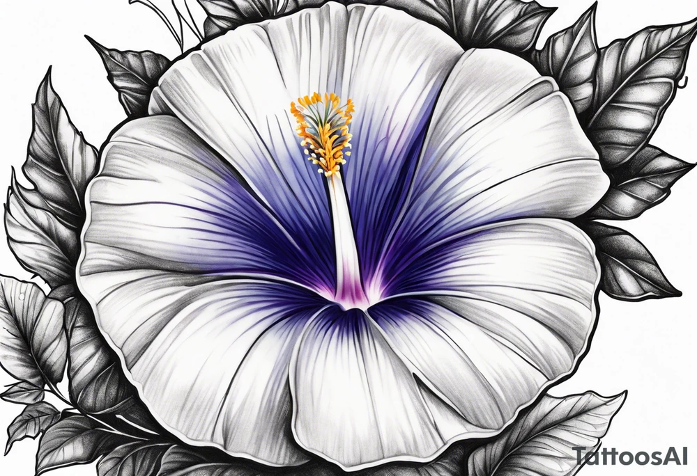 morning glory design tattoo idea