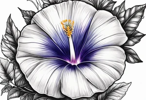 morning glory design tattoo idea