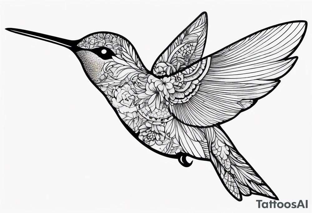 Hummingbird tattoo idea