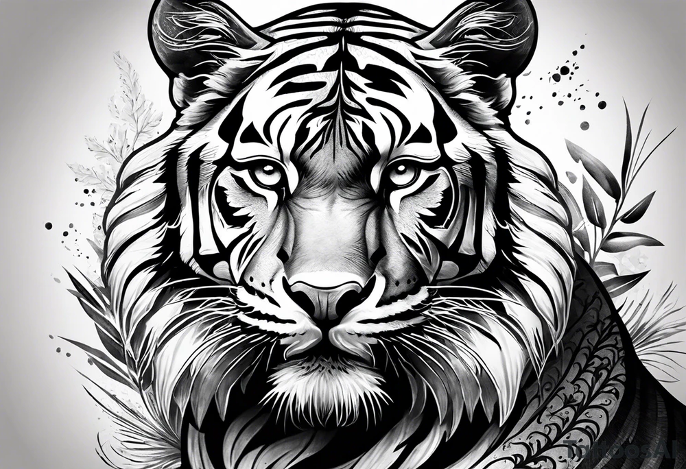 Тигр с тигренком tattoo idea