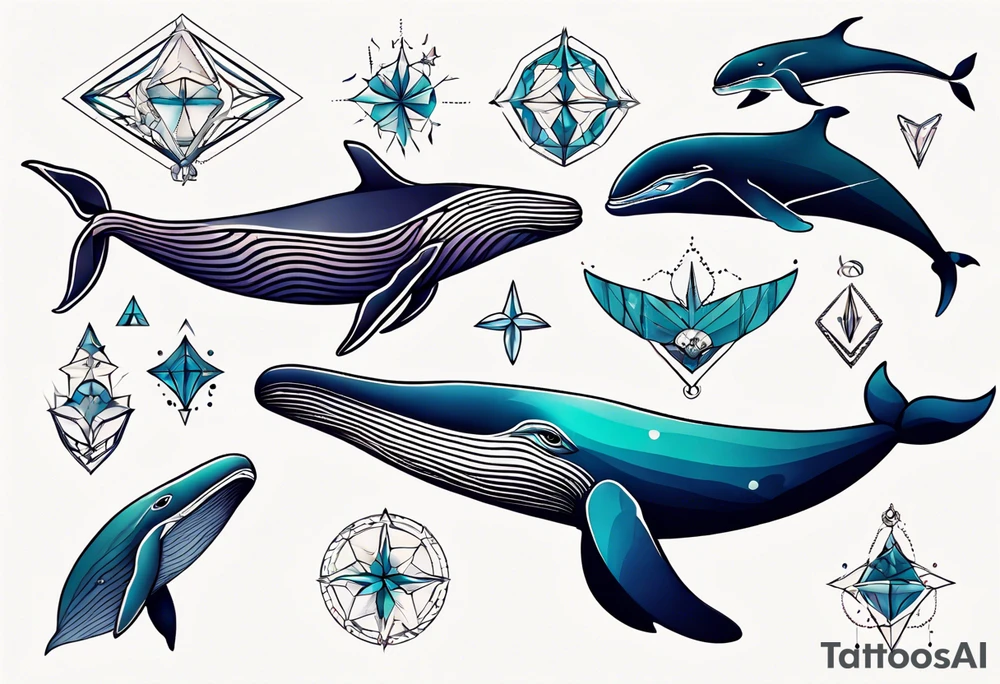 Whale tattoo idea