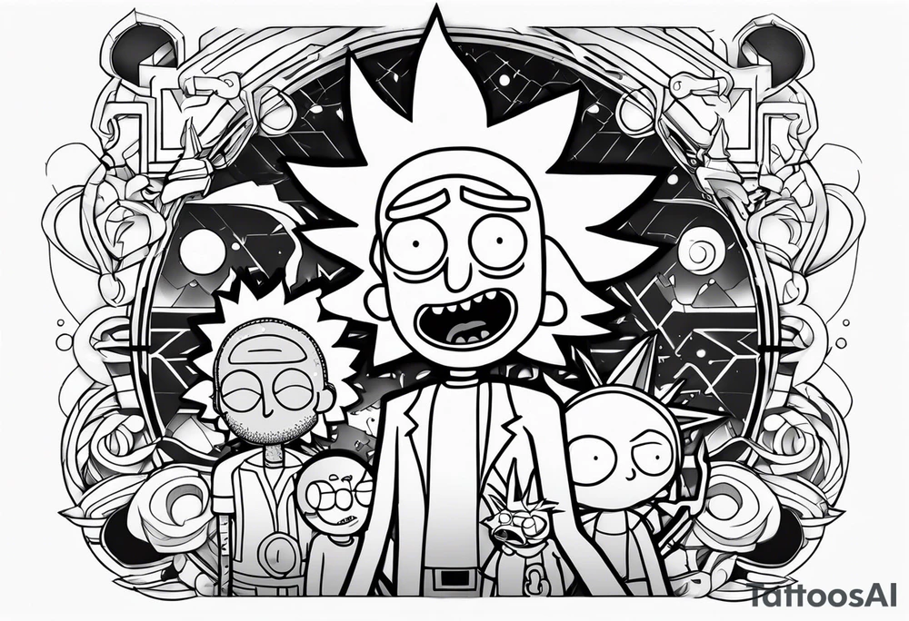Ricky e morty tattoo idea