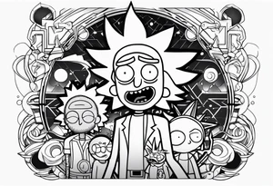 Ricky e morty tattoo idea