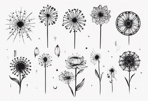 Wish dandellion tattoo idea