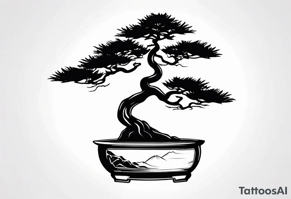 bonsai tattoo idea