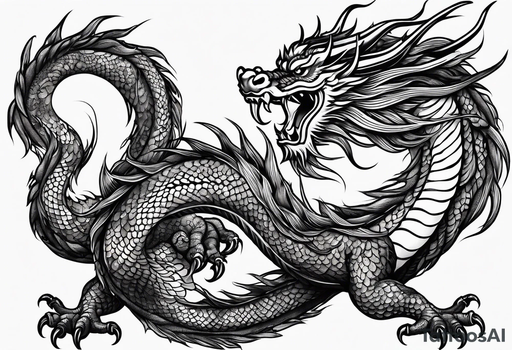 Traditional Chinese Dragon tattoo idea
