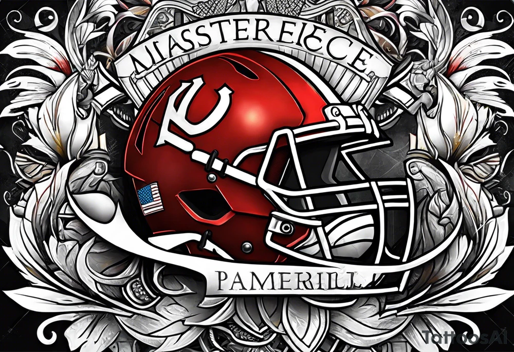 American football tattoo idea