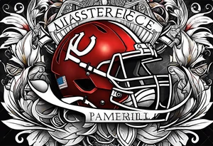 American football tattoo idea