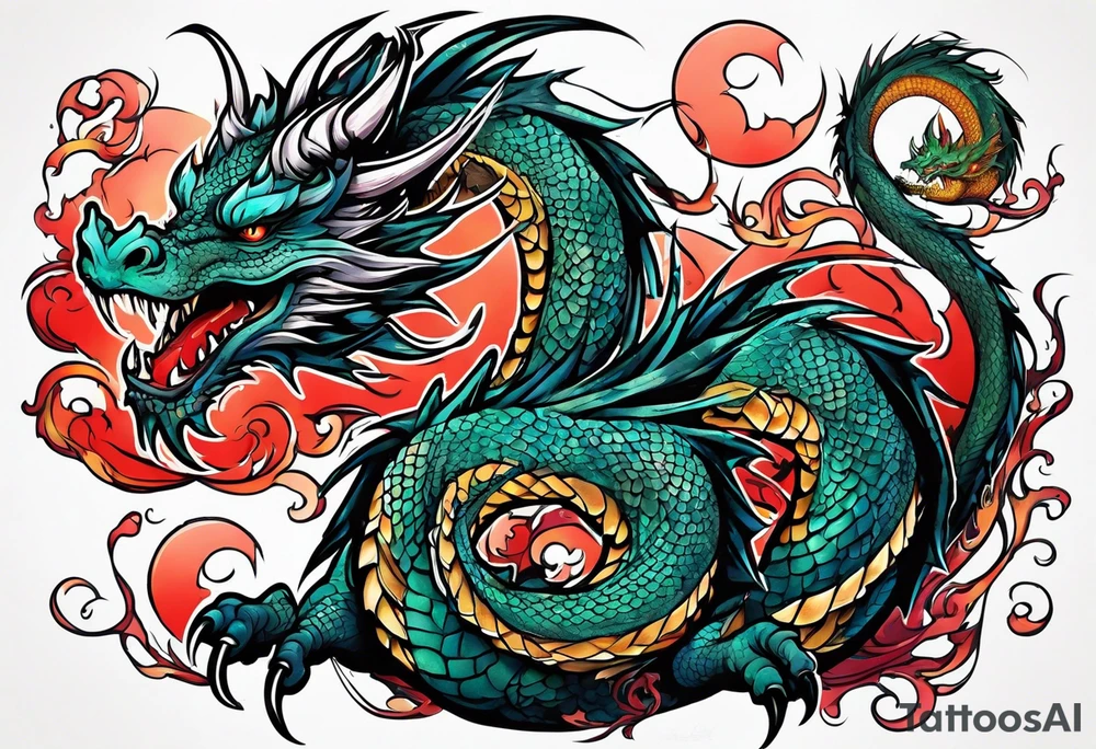 Dragon tattoo idea