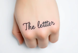 The letter, B cursive tattoo idea