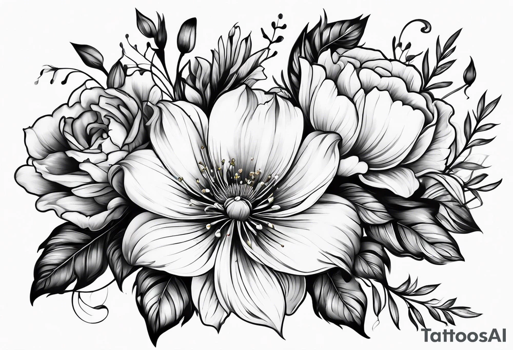 Flowers tattoo idea