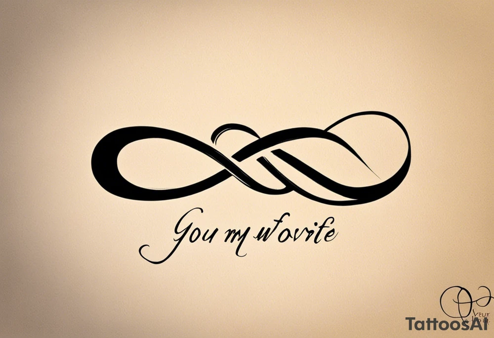 Eternity Symbol: A delicate, outlined infinity symbol as the foundation of the tattoo. 
Puzzle Piece: One small, outlined puzzle piece placed along one of the loops of the eternity symbol (typically on the lower curve or where the lines cross in the middle). 
Handwritten Text: Your sister’s words, “to my favorite sister,” can flow along the curve of the infinity symbol, following its shape. 

Positioned horizontally on your ankle for a balanced look. tattoo idea