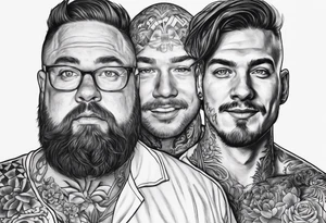 jay is a big 400 pound irish guy and sven teh german doctor is inside his body tattoo idea