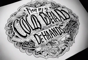 From my cold dead hands tattoo idea