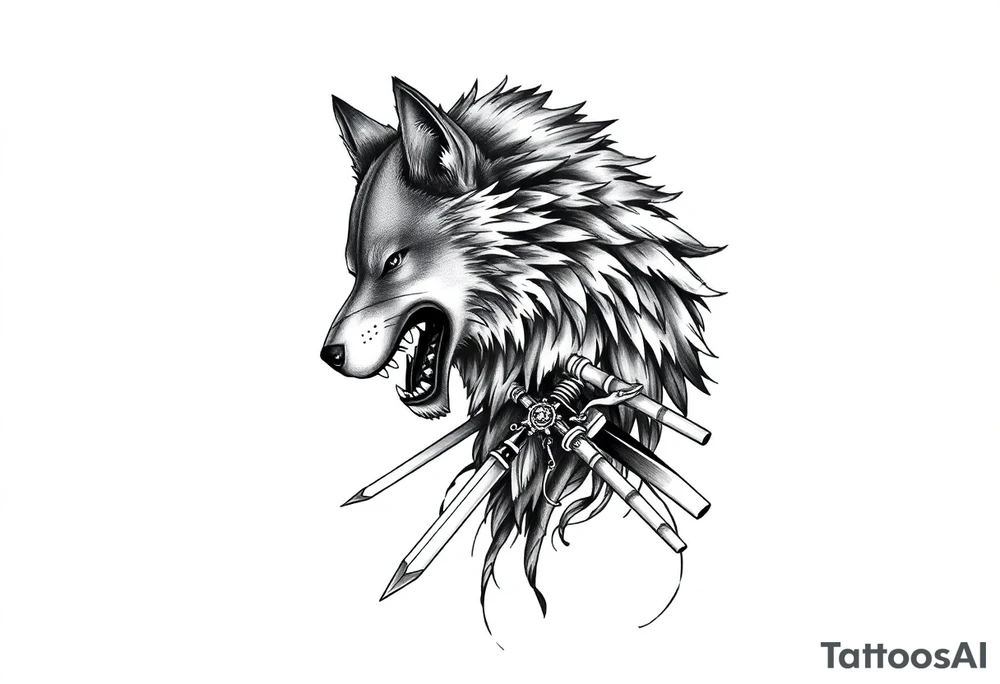 Arm Tattoo.

Hyper realistic Wolf, Samurai tattoo idea