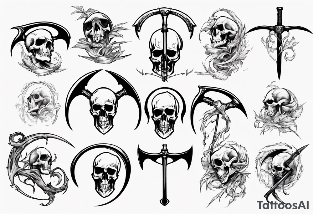 Reaper scythe tattoo idea