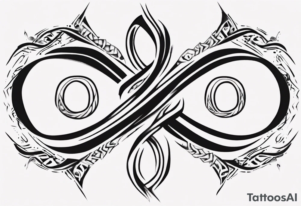 infinite symbol sexy drawing unisex tattoo idea