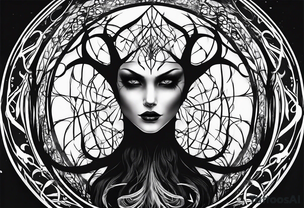 Slender man creepy tattoo idea