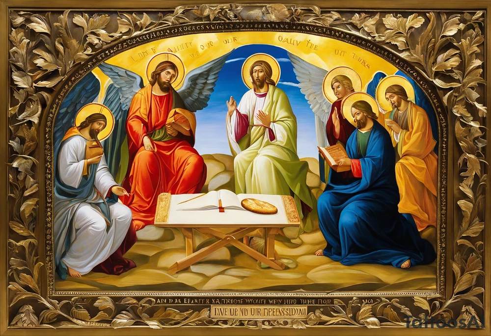 Our father who art in Heaven, hallowed by Thy name
Thy kingdom come, Thy will be done, on earth as it is in Heaven
'Give us our daily bread and forgive us our trespasses
As we forgive those who have trespassed against us
Lord, lead us not into temptation, but deliver us from evil
For Thine is the kingdom, power, and the glory forever tattoo idea