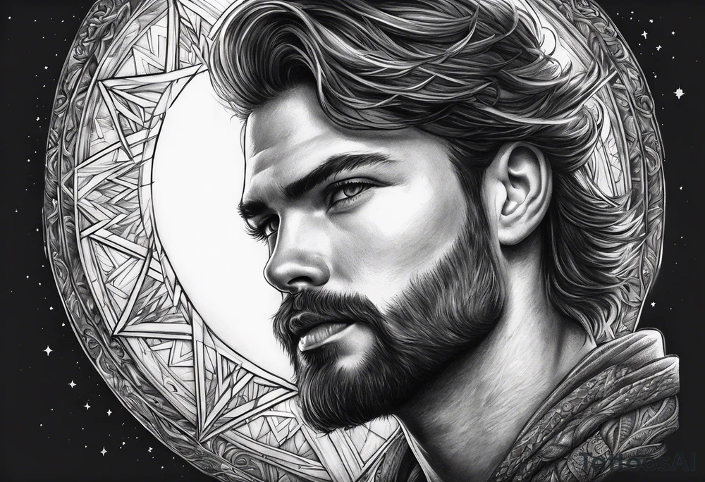 the light shines through the darkness”, with the northern star on my shoulder make it masculine. tattoo idea