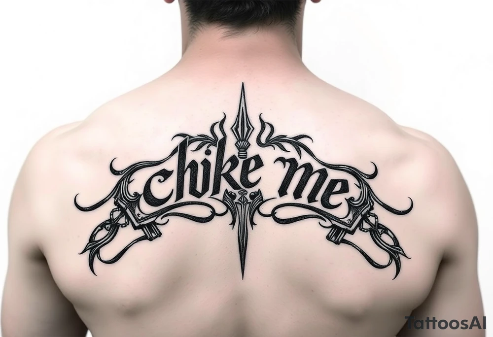 Choke me tattoo idea