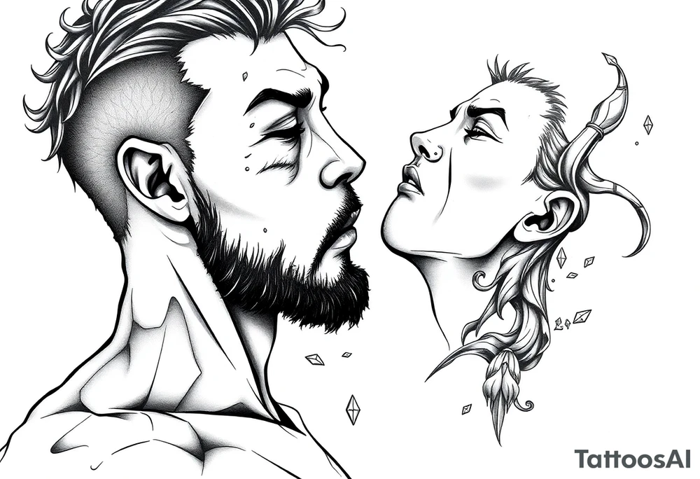 Reincarnation lust,sexy men tattoo idea