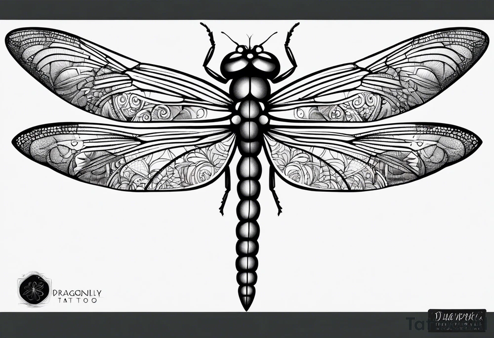 dragonfly simplistic tattoo idea
