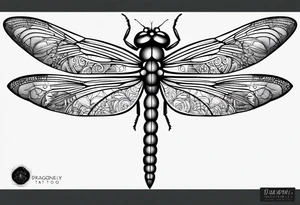 dragonfly simplistic tattoo idea