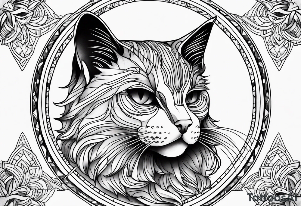 Black Cat tattoo idea