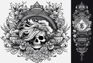 traditional chinese art tattoo idea