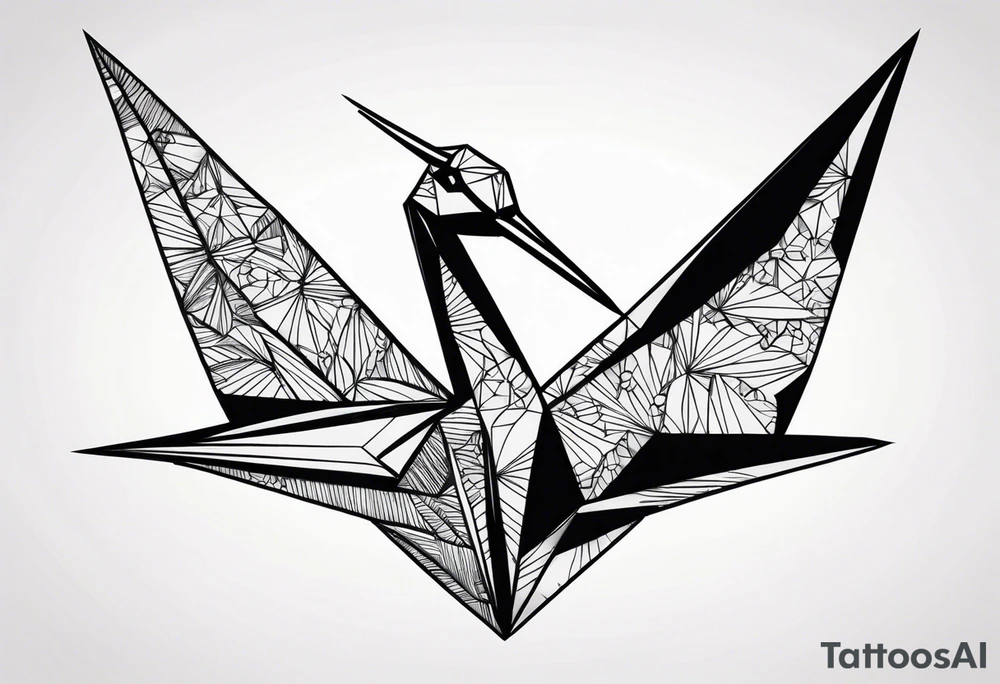 Origami Crane tattoo idea