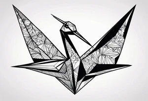 Origami Crane tattoo idea