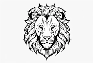 Majestic Lion tattoo idea