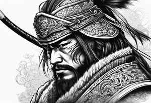 Winter samurai tattoo idea