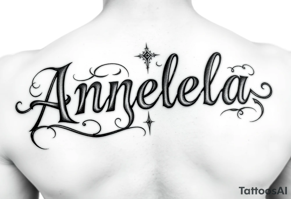 The name Angela and Jesse Combined tattoo idea
