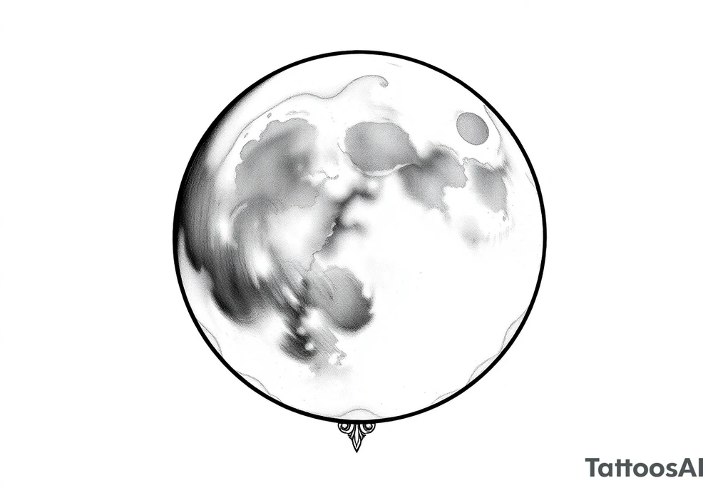 sacred moon tattoo idea