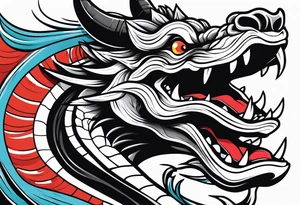 DRAGO GIAPPONESE DA FARE SU UN BRACCIO tattoo idea