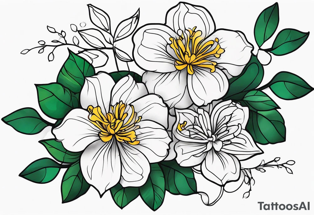 Longer Vines of Flores tattoo idea