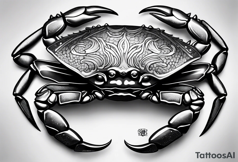 Crab con  69 nelle chele tattoo idea