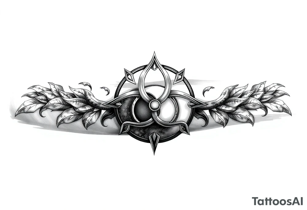 Triskelion Yin and yang twins tattoo idea