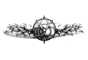Triskelion Yin and yang twins tattoo idea