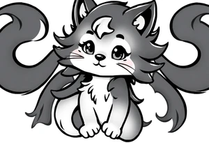 furry cartoon fursona tattoo idea